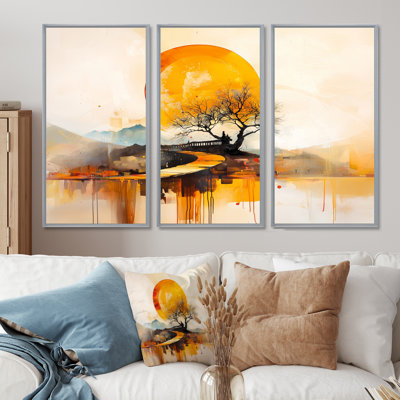Mystic Path of Japanese Landscape III - ensemble de reproductions d'art mural paysage japonais