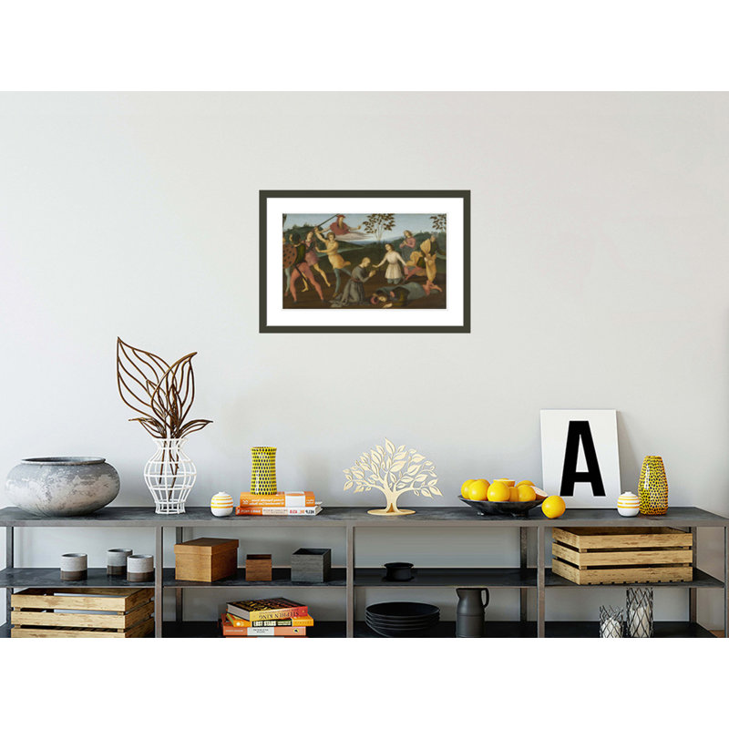 «St. Jerome Saving Sylvanus and Pun puning the Heretic Sabianus» par Raphael, impression giclée encadrée