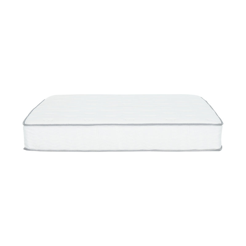 9 po Matelas simple à ressorts ensachés TG, blanc, minimise le transfert de mouvement, couche de mousse, - États-Unis, convient à différents cadres de lit., TG, tissu en tricot doux,