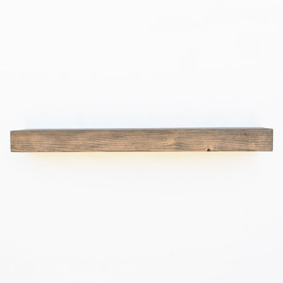 Tanisha Solid Wood Floating Shelf with Adjustable Shelves