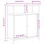 Particle Board Standard Accent Cabinet