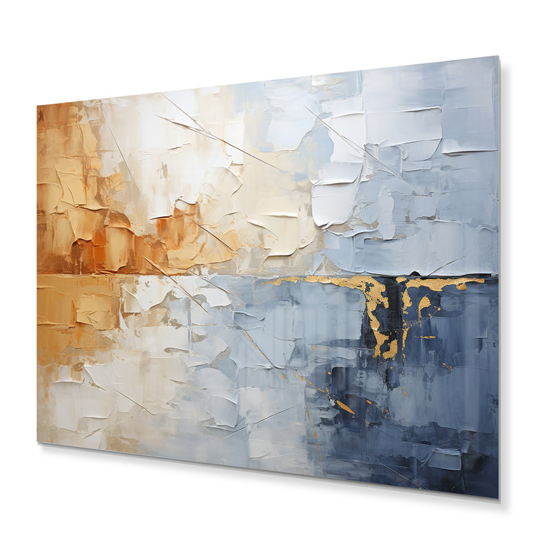 Nuage paysage canopée Collage II - Paysages, art mural en métal, salon, H 34 po x l 44 po