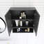 26 po X P 8 po P x 30 po H Armoire à linge noire
