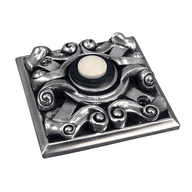 Bouton-poussoir Sforza, Argent antique