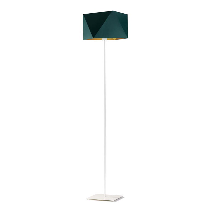 Ayaa 156cm Traditional Floor Lamp, Brown, Grey/Gold Inside