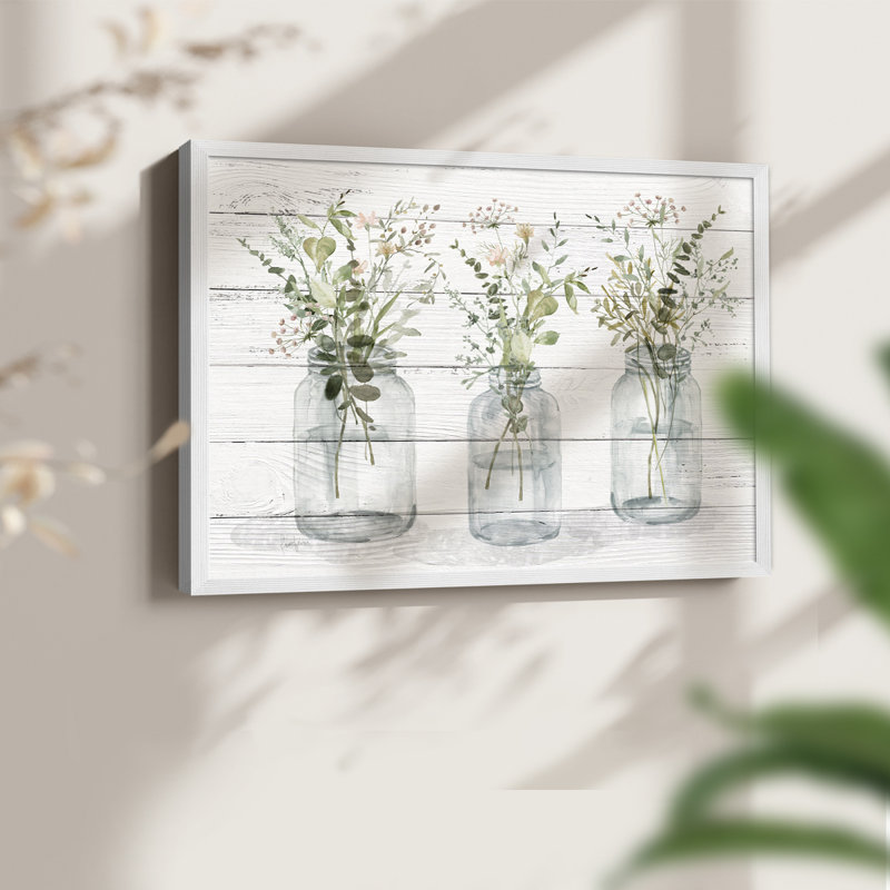 Bouteille de verdure - reproduction encadrée - réarmable, H 11 po x l 14 po, Blanc