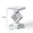 Amla 23'' Tall Pedestal Mirrored Glass Top End Table with Crystal Inlay-374193737