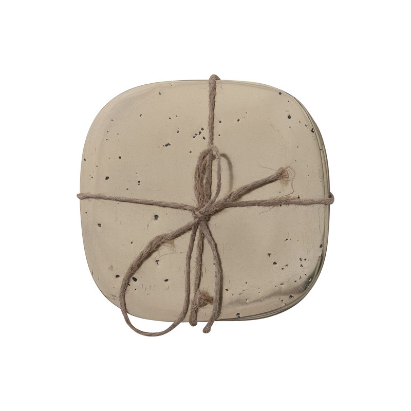 Sous-verres carrés en aluminium Pocked