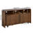 51 Inch Fluted Tv Stand For 55 60 65 Inch Tv,  Mid Century Modern Entertainment Center With Storage,  Adjustable Shelves, Sliding Doors-1113670424