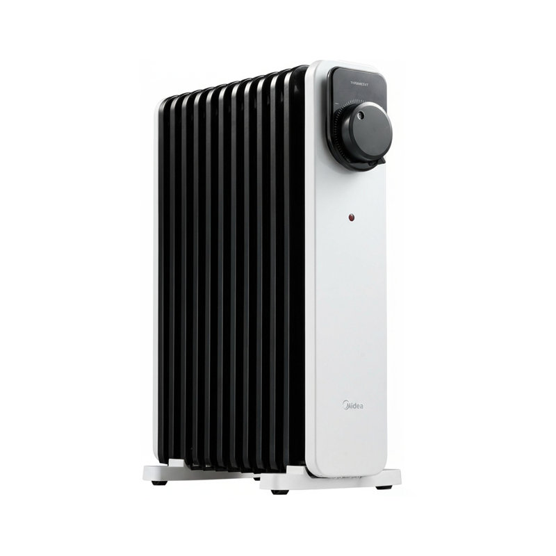 Living And Home 1000 Watt 3412 BTU Electric Radiator Space Heater with Adjustable Thermostat
