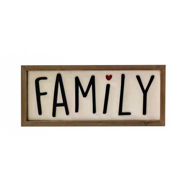 Décoration murale en bois 15,75 po