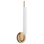 Wick 20-in Black dimmable LED Wall Sconce
