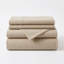 Ensemble de draps en lin kaki-130094555