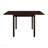 Rectangular 52-Inch Extension Dining Table, Cappuccino