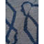 Tapis intérieur géométrique en laine bleu clair noué à la main-109893139