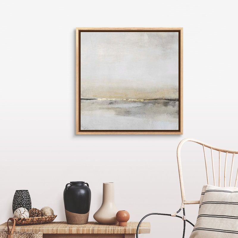 «Horizontal Flow I» par Tim O'Toole - reproduction d'art sur toile, Toile avec cadre flottant, H 31,25 po x l 31,25 po