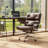 Genuine Leather Executive Office Chair with Aluminum Frame-1726479472