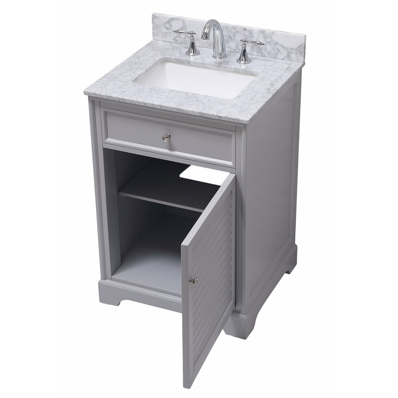 Ensemble de meuble-lavabo simple 24 po Closter, Gris