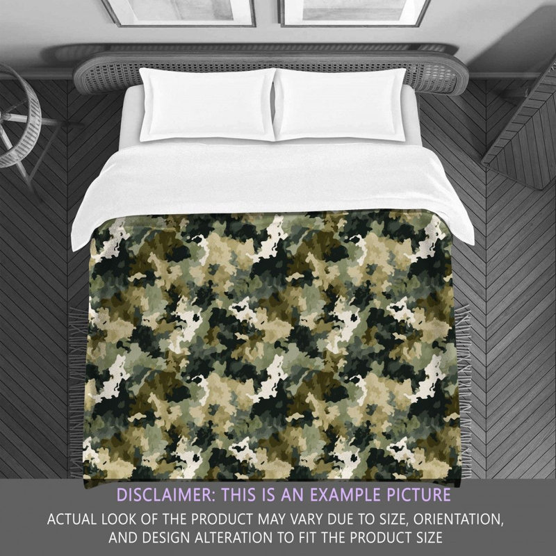 Édredon Camoflauge Army, Édredon simple très long