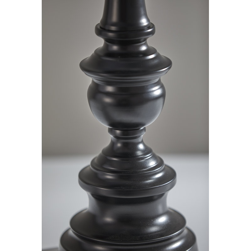 Chiu 60'' Black Column Floor Lamp, Gray