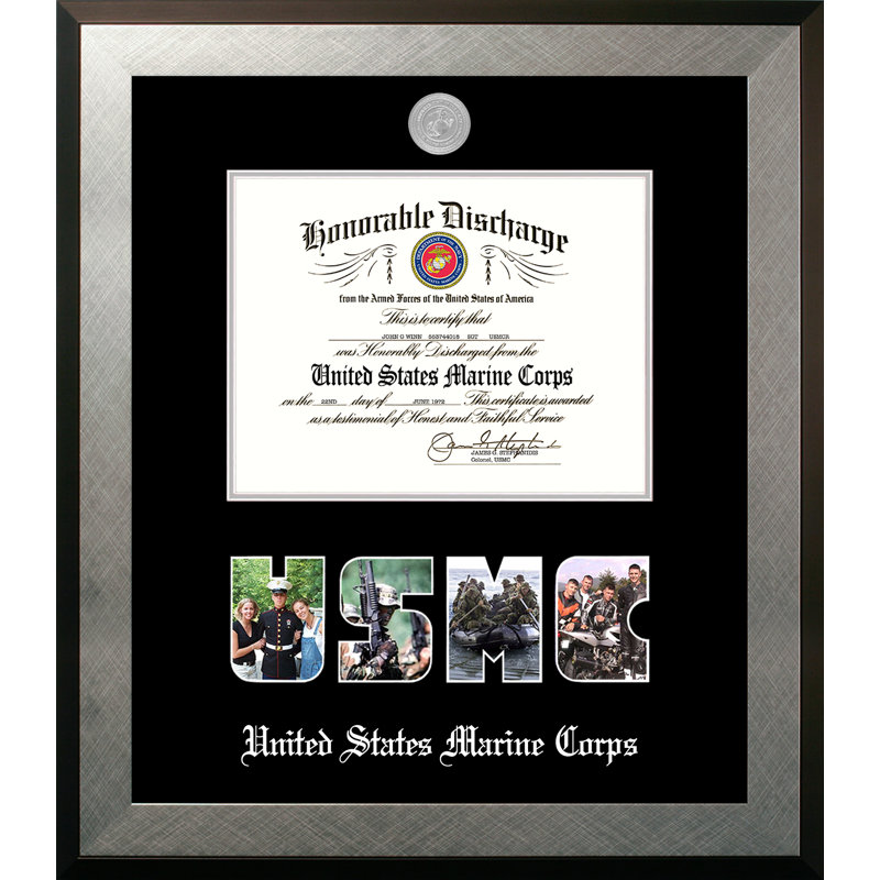 Marine Discharge Honor Picture Frame