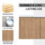 Meuble-lavabo moderne 84 po avec lavabo et armoire latérale-893250078