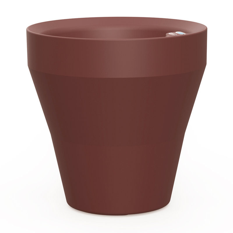 Pot à fleurs TruDrop, 17,91" H x 9,84" L x 9,84" D, Rouge