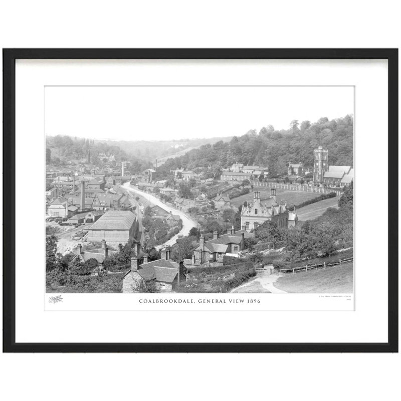 Coalbrookdale, General View 1896 by Francis Frith - Single Picture Frame Print, 28cm H x 36cm W x 2.3cm D