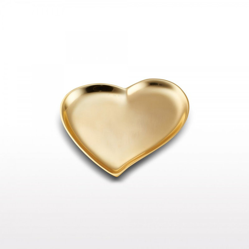 Metal Abstract Posh & Luxe Decorative Plate, Gold