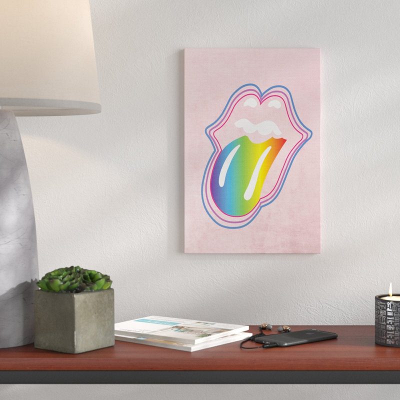 « arc-en-ciel », impression, H 20 po x l 16 po x P 1,5 po, Toile