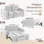 2 Seater Linen Sofa Bed-205830717