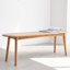 Banc de table en bois de chêne naturel pour salle à manger