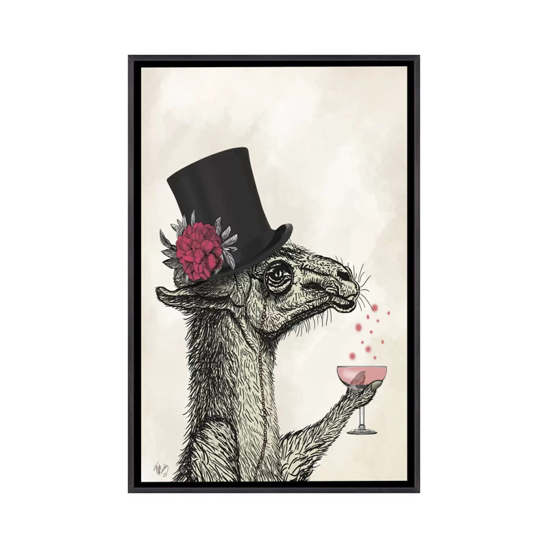«Llama Lush I» par Fab Funky - impression d'art graphique, Aucun mat, H 26 po x l 18 po x 1,5 po