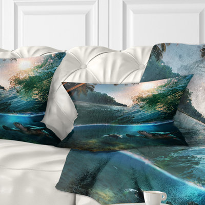 Coussin lombaire en mer tropical paradise seascape