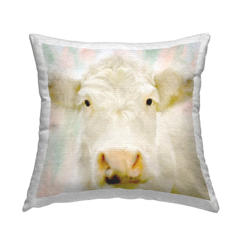 Coussin d'extérieur «Close Up Soft White» par Kim Allen