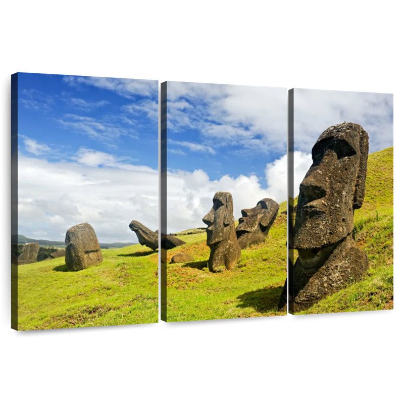 Moai historique, H 28 po x l 45 po