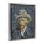 «Van Gogh Portrait with Hat», art mural sur toile flottante par one1000paintings-745084092-749625161