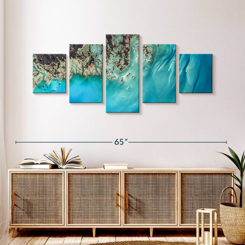 Tropical Caribbean, 24" H x 55" W