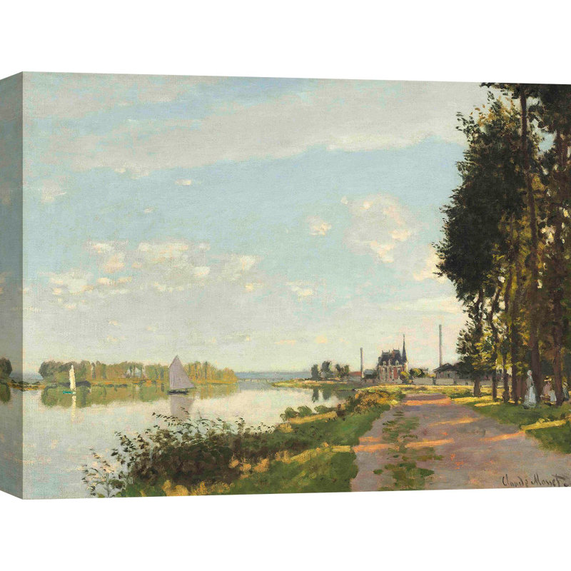 Argenteuil by Claude Monet - Wrapped Canvas Art Prints, 50cm H x 70cm W x 4cm D