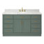 Ensemble de meuble-lavabo simple en bois massif avec plateau en marbre de 1,5 po Tidworth-740885993-746393926