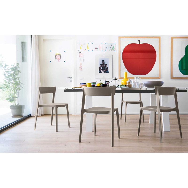 Skin Stackable Chair by Archirivolto, Taupe