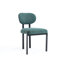 Ensemble de chaises de salle à manger de style moderne Mid-Century Boucle, élégant et confortable avec des pieds en métal noir pour une salle à manger sophistiquée-543175110