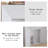 White Manufactured Wood Electric Fireplace
