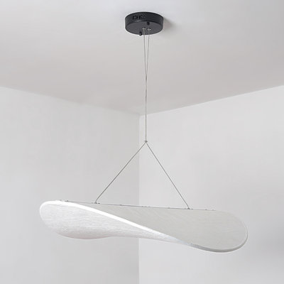 Pendant Chandelier Light Fixtures Fabric White
