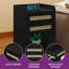  Tables de chevet Boho l 15,7 po | 2 tiroirs et prises USB / CA (ensemble de 2)-344609591