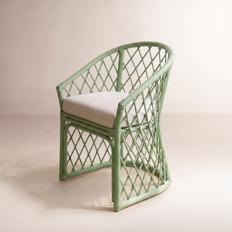 Raleigh Dining Armchair, Ocean, Black Geometric; 0425-81