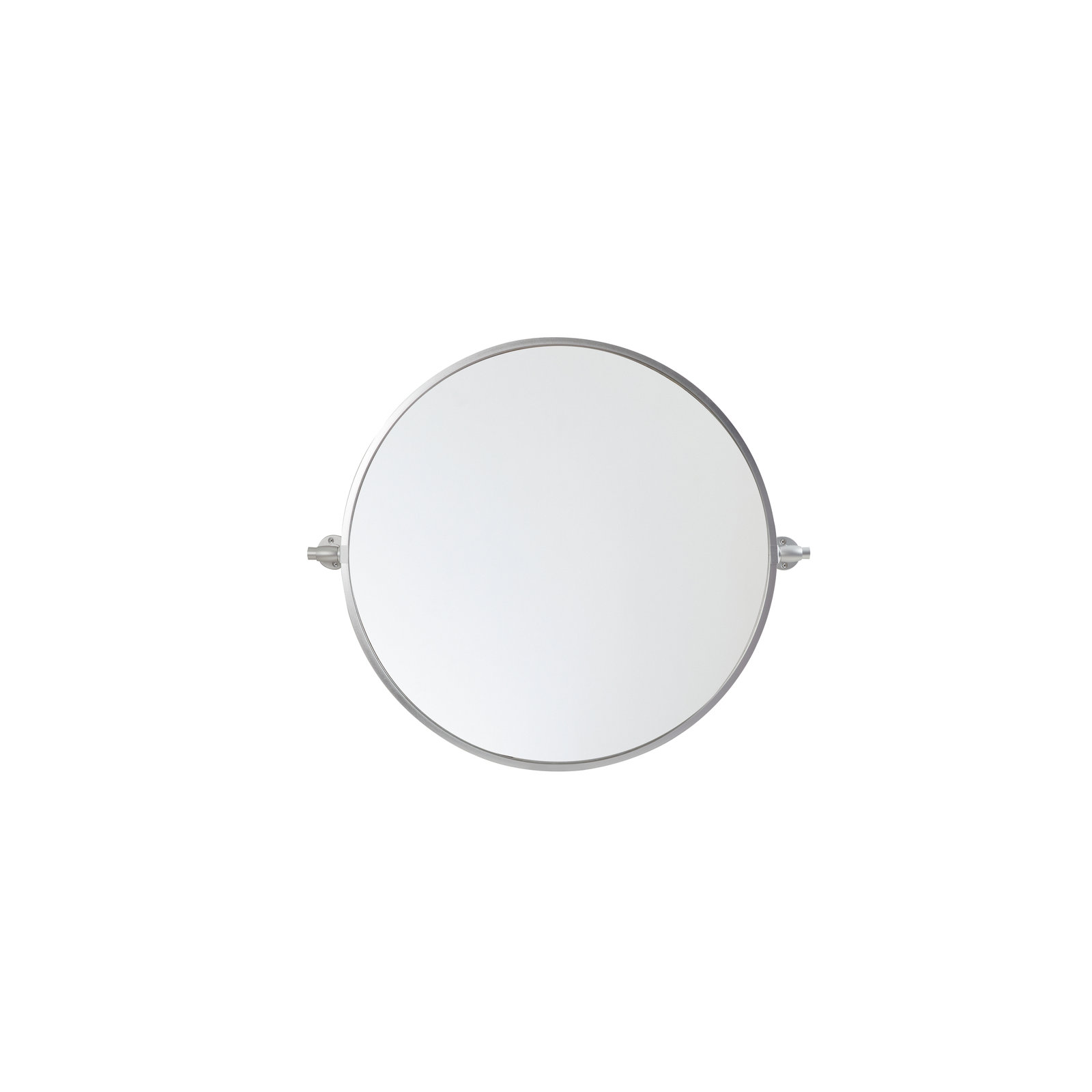 Belfield Metal Wall Mirror, 24" x 24", Silver