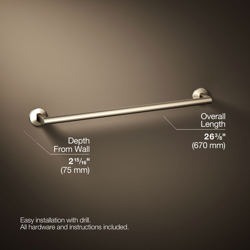 Components Towel Bar, Vibrant Brushed Bronze, 24"W