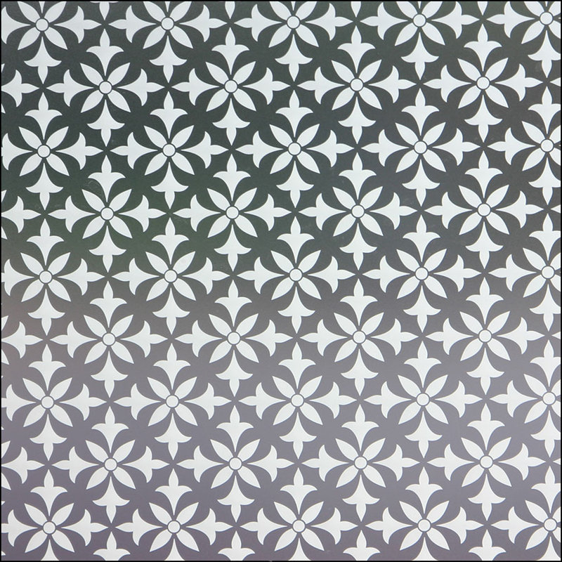 Film d'intimité pour fenêtre Fleur, 36 po x 48 po