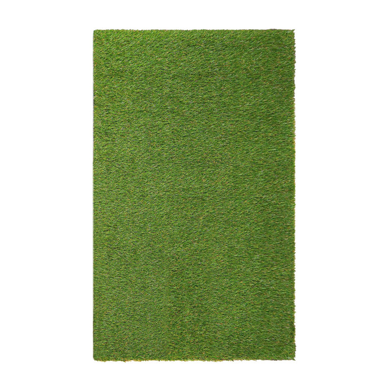 Tapis synthétique pour l'intérieur et l'extérieur en gazon synthétique Thurros, Tapis de couloir 6 pi x 12 pi